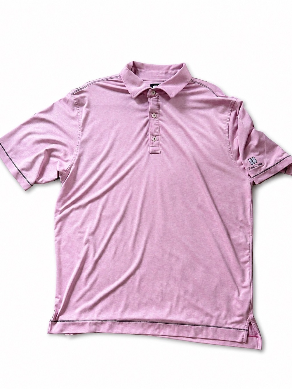 ⛳️ Foot Joy Polo Pink Micro Stripe - Large VGUC